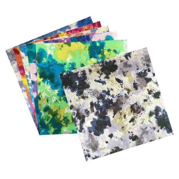 Paño De Impresión Teñido Con Corbata Tela De Algodón Costura Patchwork DIY Craft 24x24cm