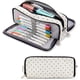 thumbnail image 1 of Estuche Para Bolígrafos De Gran Capacidad, Diseño Con Cremallera, Compacto Y Portátil, Puede Utilizarse Como Organizador, Cartera, Etc., Adecuado Para Estudiantes Y Adultos, 1 of 6
