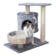 thumbnail image 2 of Rascador para Gatos Torre 3 Niveles con Cucha Cama y Juguete 53 cm Gris, 2 of 3