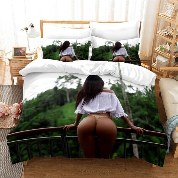 Bikini Girls New # Quilt Duvet Cover Set Comforter Cover Super Bedspread3-Piece Bedding Set