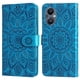 thumbnail image 5 of Funda tipo cartera FOXDOCK para OPPO A96 5G , diseño girasol en relieve, cuero PU, cierre magnético, soporte y tarjetero, 5 of 5