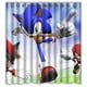 thumbnail image 1 of Cortina de ducha de Sonic con dibujos animados, juego de cortinas de baño con ganchos, tamaño 66 x 72 pulgadas, 1 of 3