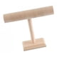 thumbnail image 1 of T-Bar Bracelet Watch Jewelry Display Soporte Soporte Rack Madera Maciza Peque?o, 1 of 5