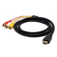 Oem - Cable Hdmi A 3 Rca Digital Audio Video Macho 1.5 Mts