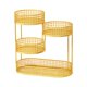 thumbnail image 1 of Cesta De Fruta De Metal Para Fiestas, Soporte De Fruta De Hierro Forjado, Soporte Para Servir Que Ahorra Espacio, Dorado, 1 of 5