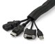 thumbnail image 3 of Funda para gestión de cables StarTech.com, flexible, 4,6 m, negra, 3 of 5
