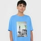 thumbnail image 3 of Polera Niño Photo Print Graffiti Celeste Corona, 3 of 5