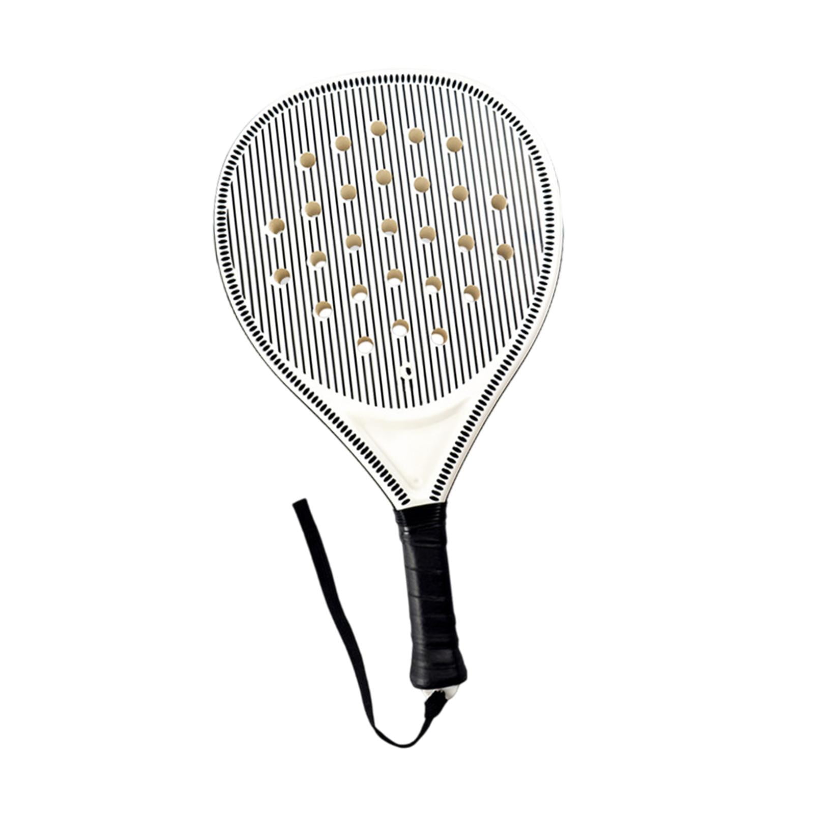 Magideal - Raqueta De Tenis De Remo, Raqueta De Tenis De Padel Con Correa De Muñeca, Núcleo De Espuma Superficial De Fibra De Carbono Para Niños, Junior, Adultos 1 Raqueta Solamente