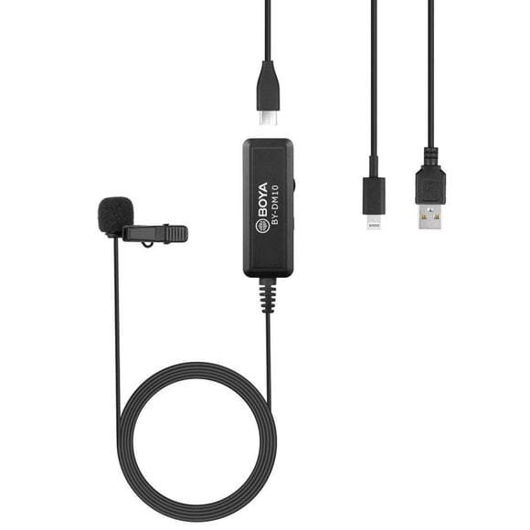 Boya BY-DM10 Micrófono Para Win, Mac y IPhone (Hasta IPhone 14)