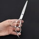 thumbnail image 2 of Tijeras para zurdos, tijeras de peluquero, tijeras de peluquería para zurdos, tijeras de dientes planos de 6 pulgadas, tijeras de peluquería profesionales para zurdos., 2 of 5