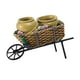 thumbnail image 1 of Creative Cart Flower Pot Do Old Durable Para Patio Al Aire Libre Adorno Maceta Amarilla, 1 of 5