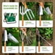 thumbnail image 3 of Juego de herramientas de jardinería GardenHOME de 7 piezas con banco plegable y bolsa de lona, 3 of 8