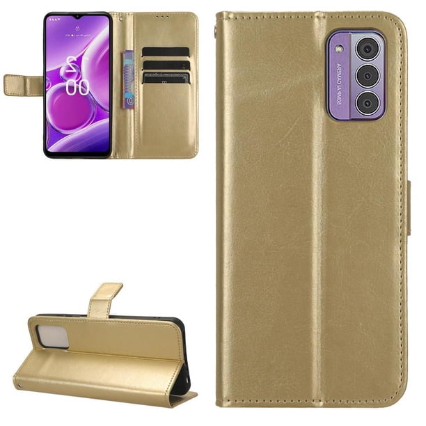Funda tipo libro para Nokia C300 4G, cartera todo‑en‑uno, funda multifuncional con tarjetero y correa de muñeca desmontable