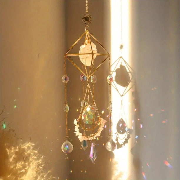Gorgeous Gold-Plated Amethyst Sunshade - Perfect for Home Interior Decoration & Birthday Gifts!
