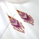 thumbnail image 3 of Pendientes de borlas de cuentas estilo bohemio: pendientes colgantes de borlas de cuentas hechos a mano, 3 of 5