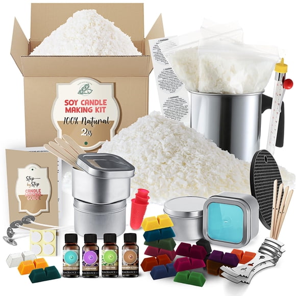 Kit para hacer velas Etienne Alair de cera de soya orgánica, 2 lb