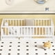 thumbnail image 1 of Twin Size Floor Bed, Montessori Floor Bed with Fence and Door, Kids Montessori Bed Twin Size, Wood Montessori Floor Bed for Kids, Girls, Boys(Twin White), 1 of 3