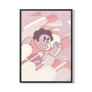 Creango - Cuadro Poster Enmarcado Steven Universe Steven Decorativo