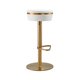 thumbnail image 2 of Taburete TOV Furniture Astro redondo tapizado ajustable, 2 of 9