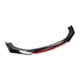 thumbnail image 1 of de cuerpo de labio de parachoques delantero de coche de 3 piezas, repuestos de repuesto para alerón divisor de automóvil, accesorio Suvs, cubierta , negro rojo, 1 of 5