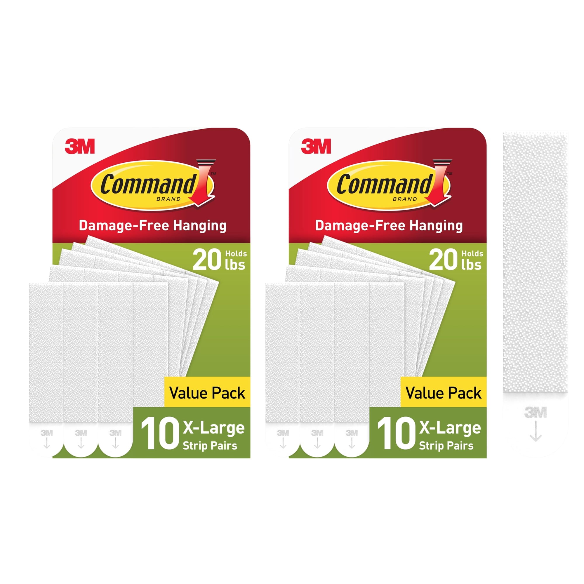Tiras Para Colgar Cuadros Command, 9 Kg, Xl, Pesadas, 20 Pares