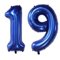 Globos Numéricos Ebaijquo Azul Marino 19 Para Decoración De Fiestas