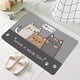 thumbnail image 1 of 1pc, Cute Cat Oil-Proof Kitchen Floor Mat - Washable, Non-Slip, Absorbent, Long Area Rug for Living Room, Bedroom, Bathroom, and Carpet Home Decor, 1 of 4