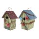 thumbnail image 4 of 2 piezas de casas de campo de madera casa de aves casa de pájaros colgando decoración de jardín, 4 of 6