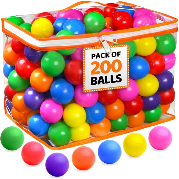 Ball Pit Balls 200 Unidades Para Niños Pequeños Con Bolsa De Almacenamiento