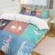thumbnail image 1 of Eevee Bed Duvet Cover Funny Anime Cartoon Bedding Sets Lightweight 3 Piece Comforter Sets, 1 of 5