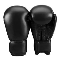 Magideal - Guantes De Boxeo Para Adultos Bacting Bock Focus Mitts Soporte De Muñeca Ventilación Pads Transpirables Para Entrenamiento De Kickboxing De Taekwondo Negro