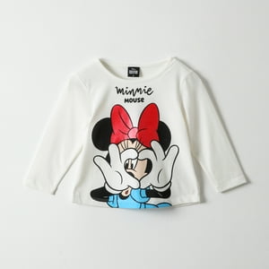 Disney - Polera Manga Larga Niña Minnie Love Blanco Minnie