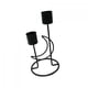 thumbnail image 3 of Candelabro De Metal, Candelabro De Escritorio, Candelabro Para Cumpleaños, Comedor, Hogar, Negro, 3 of 3