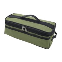 Ioensy - Bolsa De Transporte Para Parrilla, Cremalleras, Bolsa De Almacenamiento Para Utensilios De Cocina, Para Senderismo, Viajes Al Aire Libre, Verde