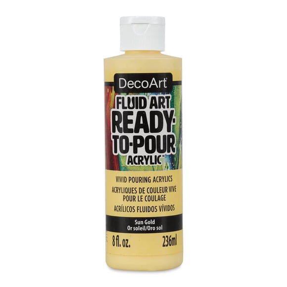 Pintura DecoArt Fluid Art Sun Gold 236 ml