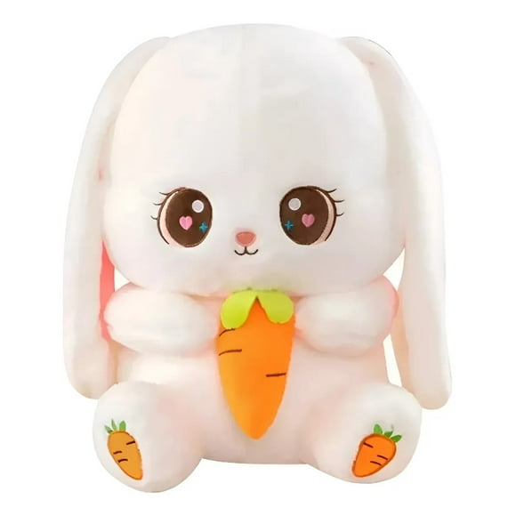 Peluche De Conejo De Pascua Con Zanahoria 35 cm