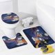 thumbnail image 4 of Pato Darkwing-theme 4-Piece Shower Curtain Set with Rugs, Waterproof Bathroom Decor Set Includes Bath Mat, U-Shaped Rug, Toilet Lid Cover and Curtain with Hooks, 4 of 6