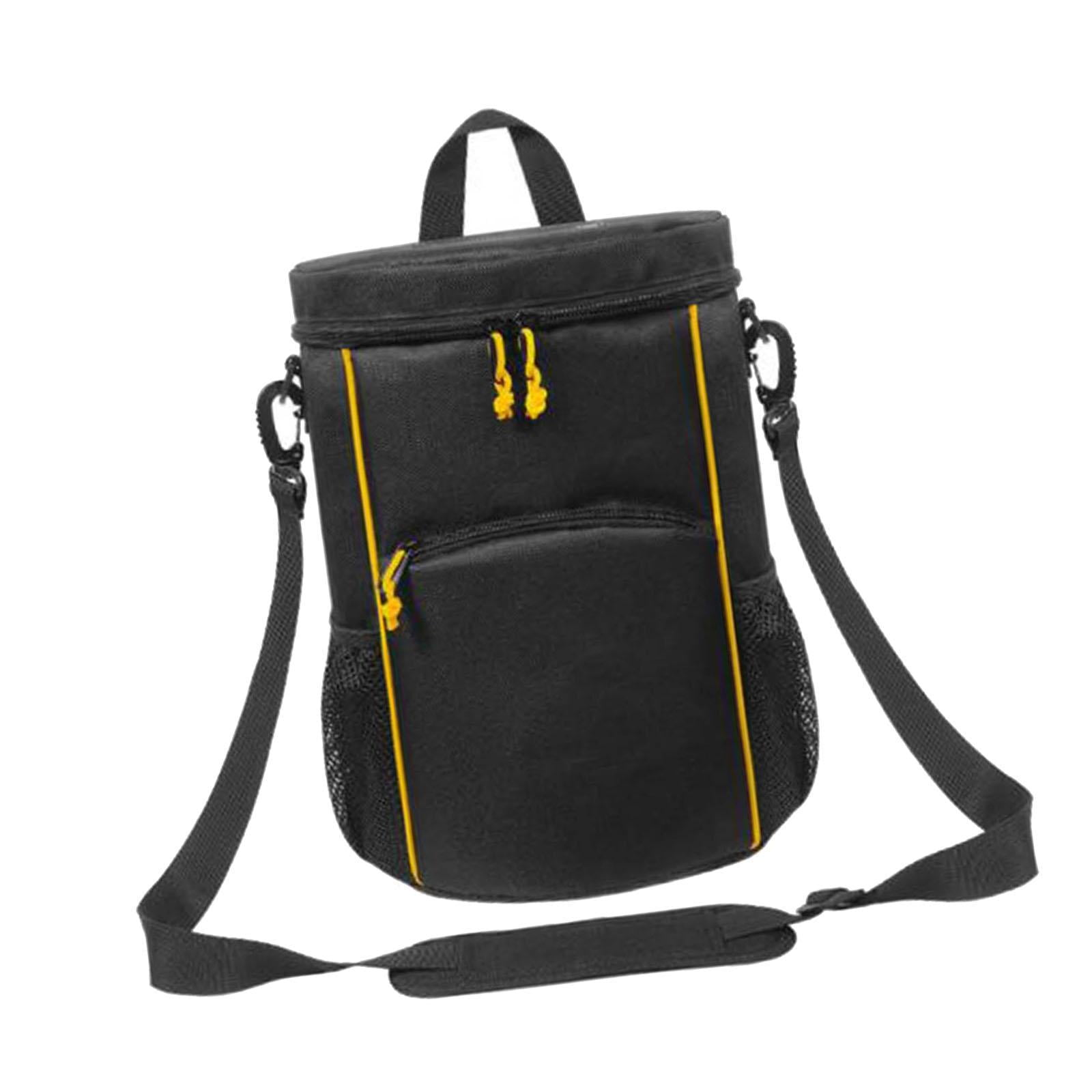 Magideal - Bolsa Para Pelotas De Tenis, Bolsa De Mano Para Hombres Y Mujeres, Con Bolsillos, Correa De Hombro Ajustable Extraíble Para Entrenamiento De Picklebal
