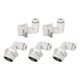 thumbnail image 1 of Uxcell 5 Piezas Conectores de Empuje Codo Macho 1/4 Pulgada Tubo OD x 1/2 Pulgada Rosca NPT Conector Neumático, Blanco, 1 of 7