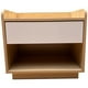thumbnail image 1 of Velador Moderno Nordico Madera Sobrio 2 Niveles 1 Cajon 43x40x50, 1 of 3