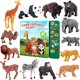thumbnail image 1 of Animal Figures Toys Tudoccy Safari 13 Realistic con libro de sonido, 1 of 7