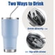 thumbnail image 3 of Vaso térmico DS de doble pared al vacío, 30 oz (887 ml), 3 of 3