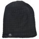 thumbnail image 3 of Gorra Slouchy Beanie VECRY de punto a ganchillo para hombre (negro a cuadros), 3 of 4