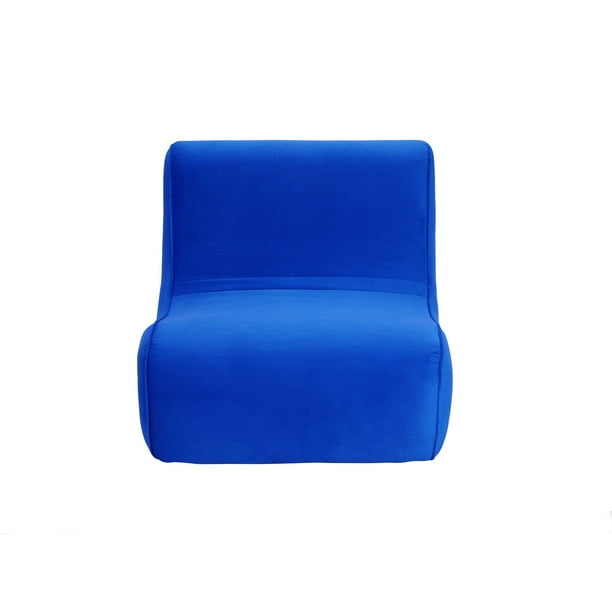 Sofa Komodo 1c Felpa Azul Rey