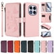 thumbnail image 3 of Funda Cartera Mariposa para [Xiaomi Redmi Note 14 Pro 4G] con Soporte y Cremallera Rosa, 3 of 6