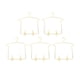 thumbnail image 1 of Percha Para Ropa De Muñecas BJD 5x 1/3 Con Clips Para Pantalones, Perchero Dorado Para Ropa De Casa De Muñecas, 1 of 5