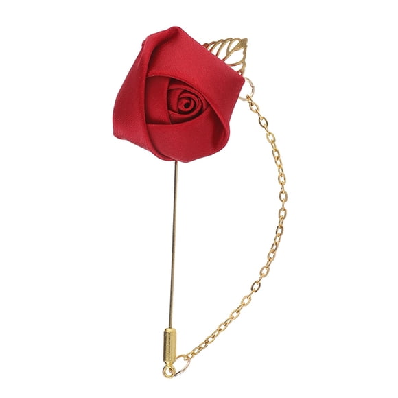 Novio Flor Pin Broches de boda Traje Accesorios Pin de solapa Flor Broche Rose Boutonniere para el mejor hombre Mujeres Hombres Banquete Fiesta de