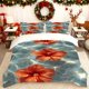 thumbnail image 1 of Hibiscus Flower Print Quilt Cover Set of 3 Theme Bedding of Quilt Cover Pillowcase Set Soft Comfortable Suitable for Home And Bedro, 1 of 1
