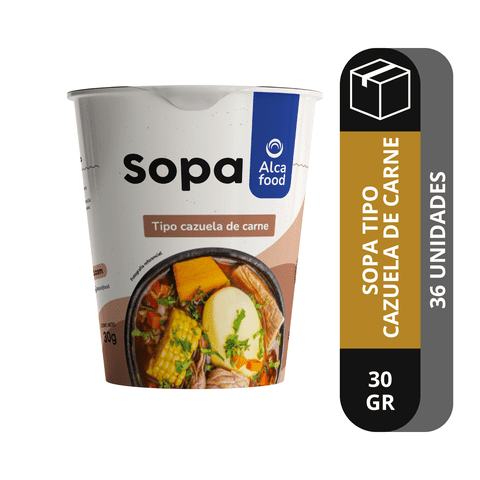 Alcafood - Vasos Cazuela De Carne 36X 30 Gr