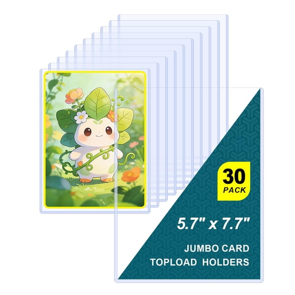 Toploader para cartas jumbo CARDARCHIVER 5.4 x 7.5'' - Paquete de 30